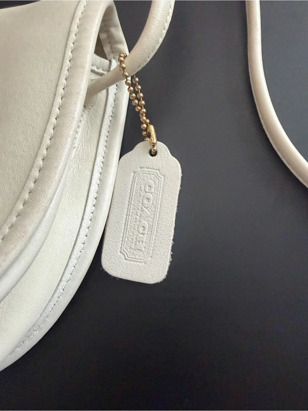 Coach cream leather